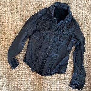 ALL SAINTS 100% Leather Shirt